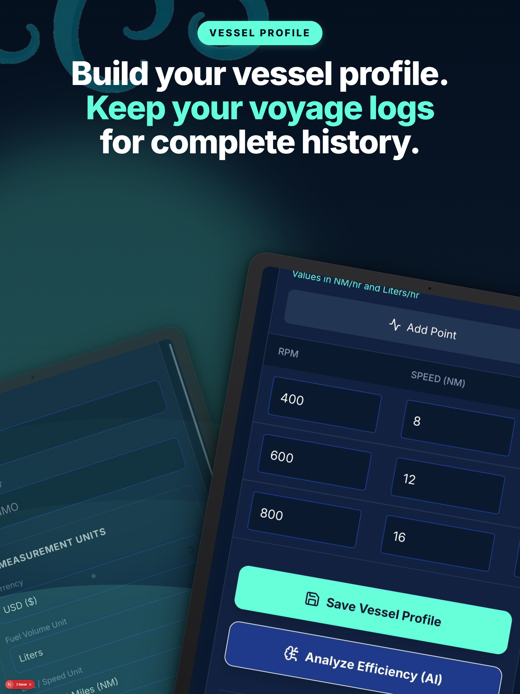 Your vessel's fuel curve in your palm