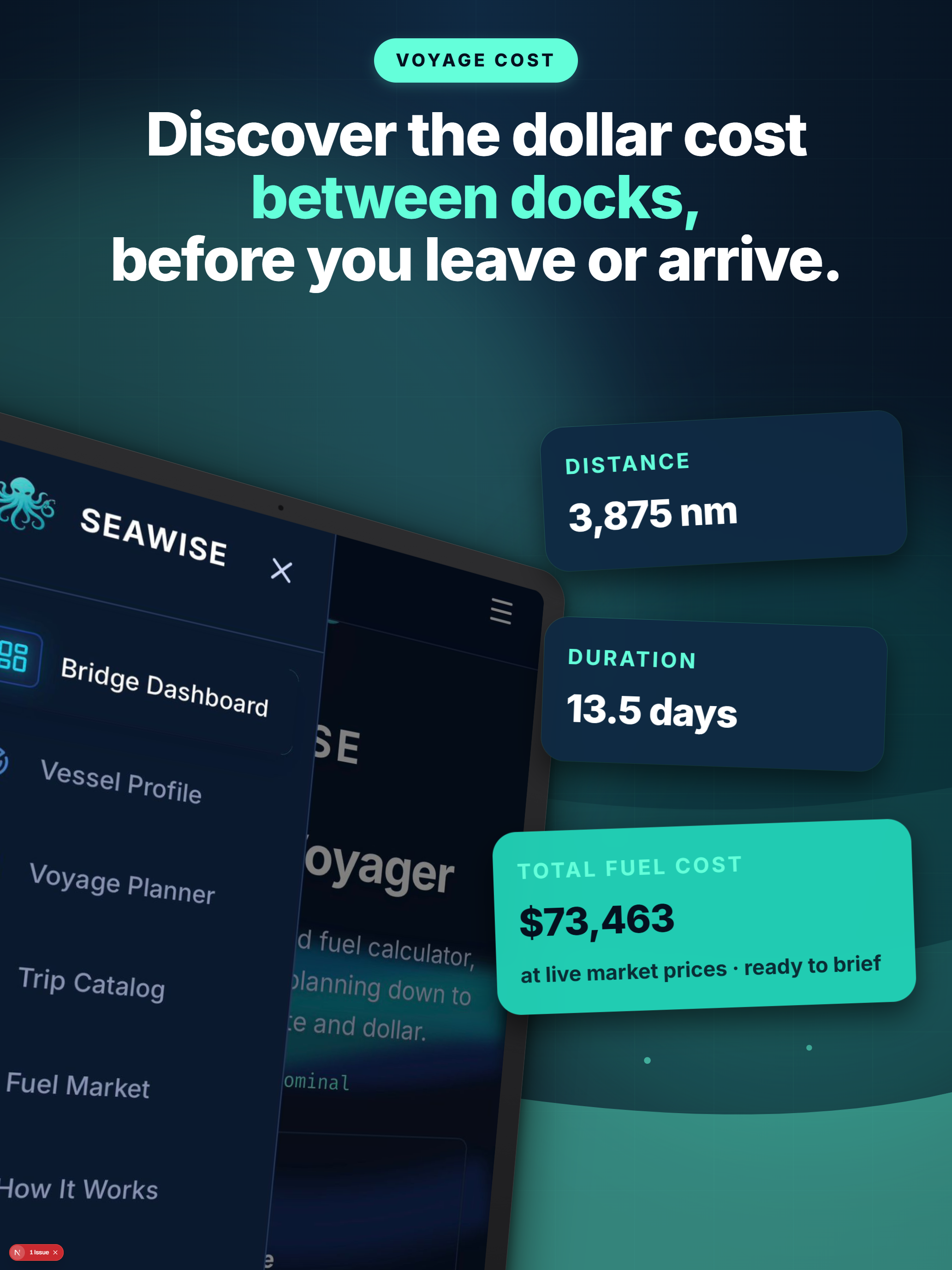 Discover the dollar cost between docks